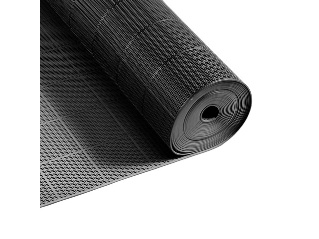 VEVOR Drainage Mat, 3 x 50 ft, PVC Non Slip Commercial Floor Mat, Wet Area Water Drain Splash Matting Hollow Doormat Roll, for Outdoor Indoor...