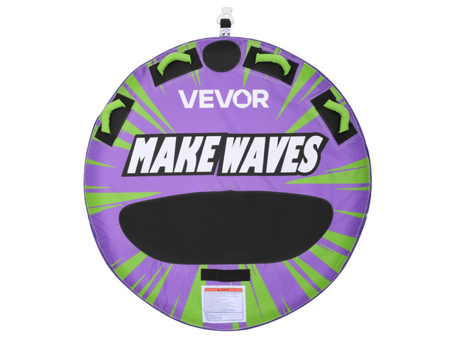VEVOR Towable Tubes for Boating, 2-Rider Inflatable Boat Tubes and Towables, 340lbs Capacity Water Sport Tube for Boat to Pull - with Anti-Slip...