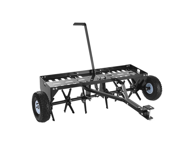 VEVOR Tow Behind Plug Aerator, 40 in Lawn Core Aerator Tool Universal Hitch, 120lbs Weight Capacity, Heavy Duty & Rust-Resistant, Pull Behind...