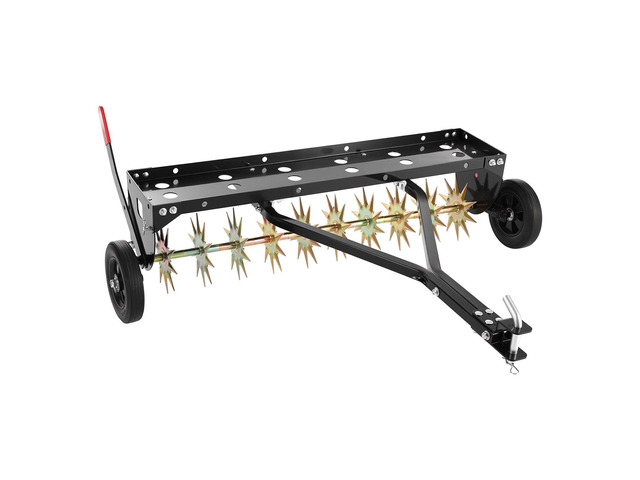VEVOR Tow Behind Plug Aerator, 40 in Lawn Spike Aerator with Universal Hitch, 150lbs Weight Capacity, Heavy Duty & Rust-Resistant, Pull Behind...