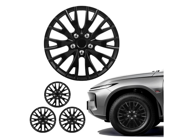 VEVOR Hubcaps Wheel Covers, 16 Inch Set of 4 Wheel Rim Cover Hubcaps OEM Replacement, R16 Size Snap On Car Hub Caps, Universal 20-Spoke ABS Tire...