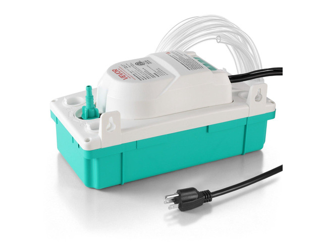 VEVOR Condensate Pump, 1/24 HP, 110 GPH, 24 ft Lift, 100-240V Automatic AC Condensation Removal Pump with Safety Switch & 20 ft Tubing, for Air...