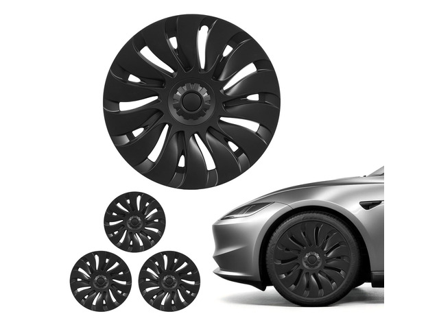 VEVOR Hubcaps Wheel Covers for 2021-2024 Tesla Model Y, 19 Inch Set of 4 Wheel Rim Cover Hubcaps OEM Style Replacement, R19 Size Snap On Car Hub...