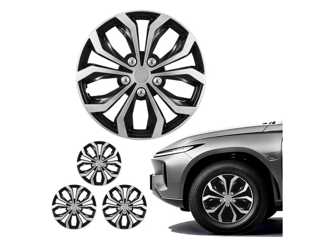 VEVOR Hubcaps Wheel Covers, 16 Inch Set of 4 Wheel Rim Cover Hubcaps OEM Replacement, R16 Size Snap On Car Hub Caps, Universal 10-Spoke ABS Tire...