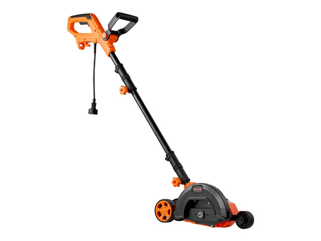 VEVOR Lawn Edger, 8-inch Blade Length, 12 Amp Electric Edger Lawn Tool, 4000 RPM, with 3-Position Blade Depth, 65 Mn, Pivoting Handle, Dual Wheels,...