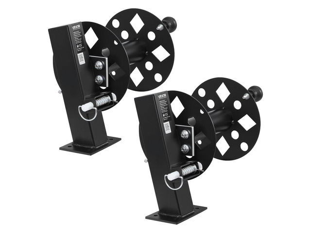 VEVOR 2PCS Heavy Duty Welding Cable Reels, Welding Cable Lead Reels for 150FT 1/0 & 125FT 2/0 Cable, Powder-Coated Steel Reel with Locking Pin for...