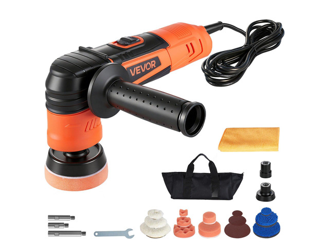 VEVOR Car Buffer Polisher, 1.2'/2'/3' Rotary Polisher Buffer, 600W 6 Variable Speeds 1000-4500RPM Car Polisher Waxer Kit for Cars Detailing,...