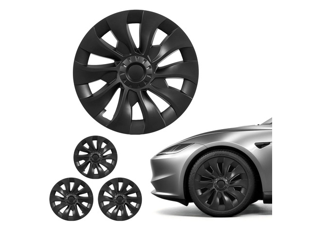 VEVOR Hubcaps Wheel Covers for 2017-2023 Tesla Model 3, 18 Inch Set of 4 Wheel Rim Cover Hubcaps OEM Style Replacement, R18 Size Snap On Car Hub...