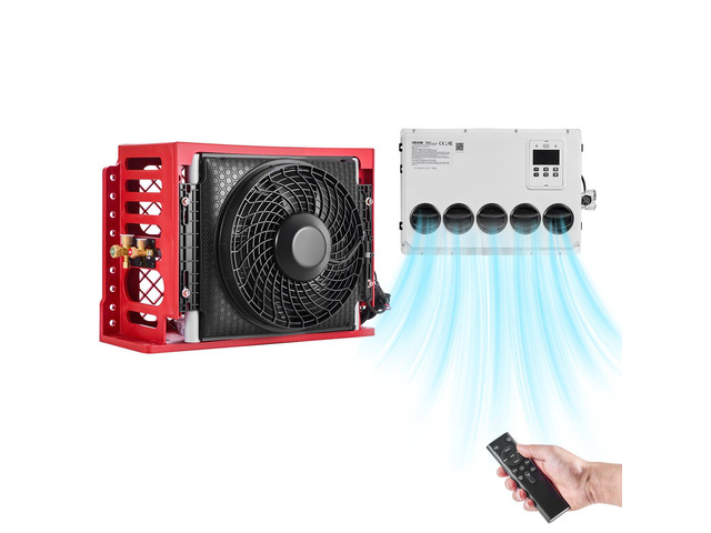 VEVOR Truck Air Conditioner, 12V 10000 BTU Mini Split AC Unit, 400 m³/h Airflow Cab Air Conditioner, Quiet A/C Unit Fast Cooling for Semi Truck,...