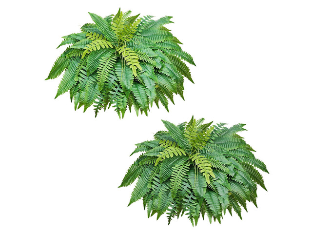 VEVOR Artificial Ferns, 48 Inch Fake Boston Fern Bush Plant with 67 Fronds, Faux Greenery for Indoor/Outdoor Decor, Silk & LDPE, Suitable for Home...