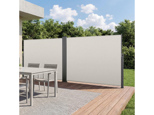 VEVOR Retractable Side Awning, 71' x 236' Patio Retractable Side Screen with 180 g/m² Polyester Fabric, Waterproof Sunshade Outdoor Privacy Screen...