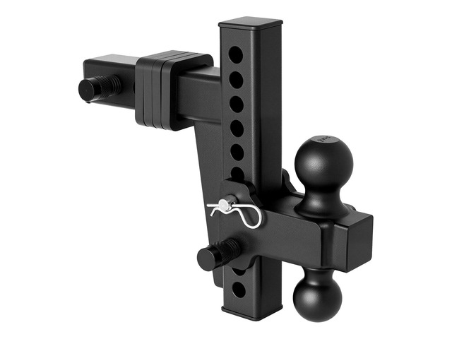 VEVOR Adjustable Trailer Hitch, Fit 2 Inch Receiver, Trailer Hitch Mount with 2 Inch & 2-5/16 Inch Balls, 18500 lbs GTW, 8 Inch Drop, Towing Ball...