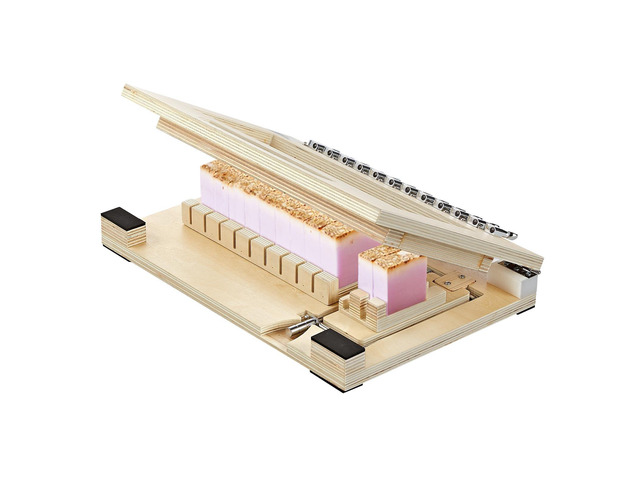 VEVOR Soap Cutter, Cut 1-12 Bars, Precisely and Accurately Cut 1' Bars, Wood Frame With Stainless Steel Wire, with Extra Wires, Multi Handmade Soap...