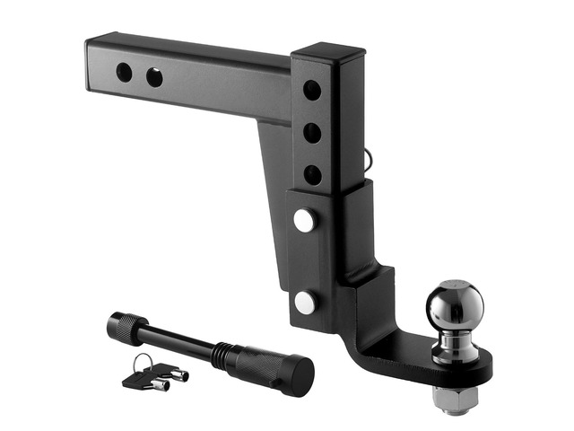 VEVOR Trailer Hitch Ball Mount, Fit 2-Inch Receiver, Adjustable Trailer Hitch with 2 Inch Ball & Pin, 7500 lbs GTW, 9.5 Inch Drop, Towing Ball...