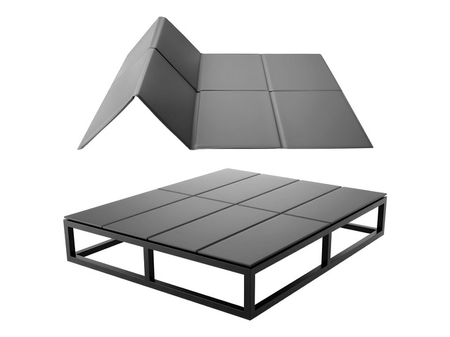 VEVOR Bunkie Board, Queen Size 80.3 x 60.2 in, Foldable Bed Board Under Mattress with Hook-and-Loop Straps, PP Core with 600D Oxford Fabric,...