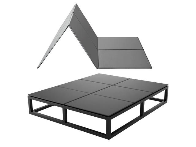 VEVOR Bunkie Board, Full Size 75.6 x 54.3 in, Foldable Bed Board Under Mattress with Hook-and-Loop Straps, PP Core with 600D Oxford Fabric,...
