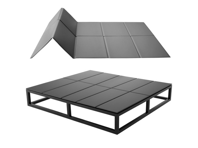 VEVOR Bunkie Board, Cal King Size 72.4 x 83.8 in, Foldable Bed Board Under Mattress with Hook-and-Loop Straps, PP Core with 600D Oxford Fabric,...