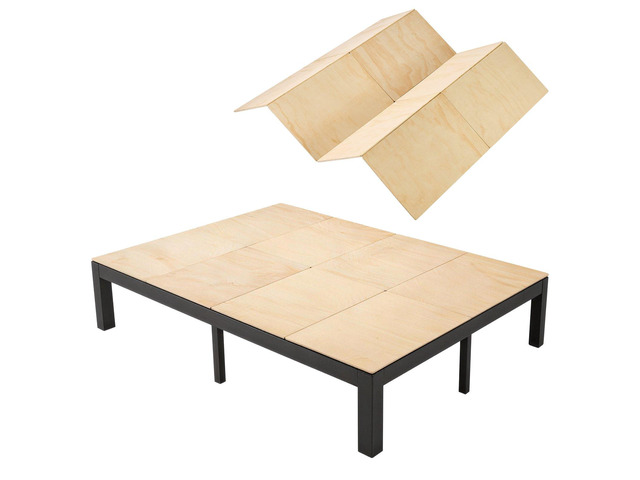 VEVOR Bunkie Board, Queen Size 76.8 x 58.3 in, Foldable Bed Board Under Mattress with Nylon Webbing, Plywood, Rounded Edges, Anti-Sag Design for...