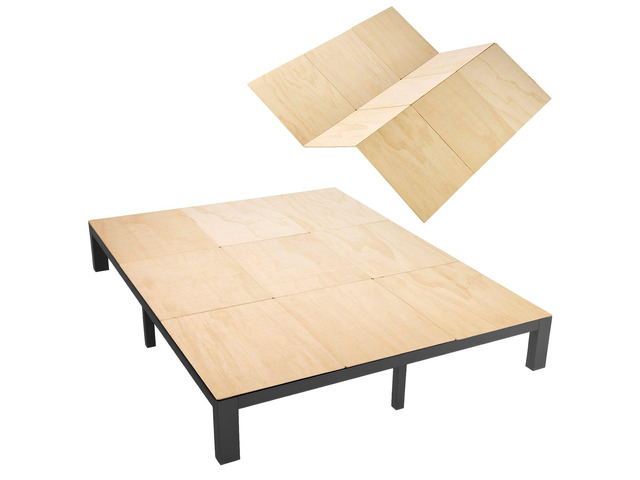 VEVOR Bunkie Board, Cal King 69.7 x 81.9 in, Foldable Bed Board Under Mattress with Nylon Webbing, Plywood, Rounded Edges, Anti-Sag Design for...