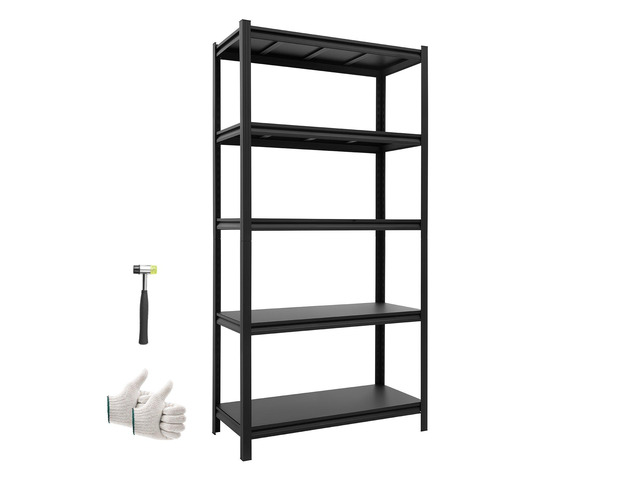 VEVOR Storage Shelves, 5-Tier Adjustable, 3000 lbs Capacity, Heavy Duty Garage Storage Shelving Unit, Metal Utility Rack Shelf, for Garage...