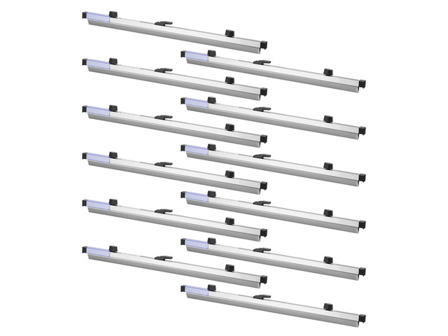VEVOR Blueprint Clamps, 24 Inches, Blueprint Hanging Clips Binding Strips, Aluminum Construction, Document Storage, for Blue Print, Maps,...
