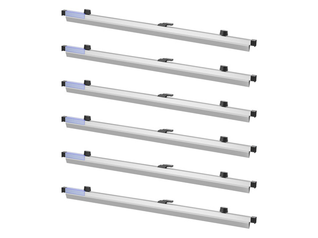 VEVOR Blueprint Clamps, 30 Inches, Blueprint Hanging Clips Binding Strips, Aluminum Construction, Large Document Storage, for Blue Print, Maps,...