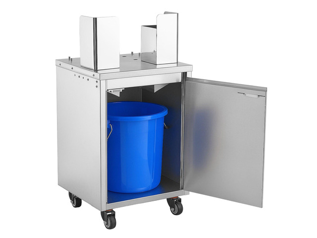 VEVOR Movable Base Cabinet for Orange Juicer, Thickened Stainless Steel Cabinet, 4 Swivel Casters, Compatible with VEVOR NS2000E-4/NS2000E-4P Fully...