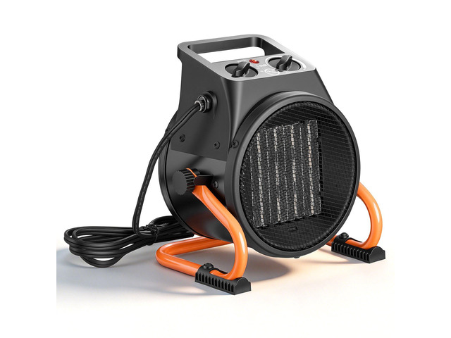 VEVOR Greenhouse Heater, 1500W Electric PTC Space Heater with Fan, Low & High Heat Modes, 15° Adjustable Angle, Overheat Protection, Portable for...