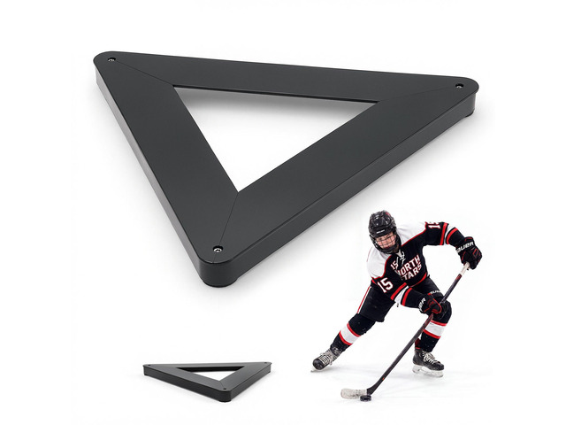 VEVOR Triangle Hockey Passer, Heavy-Duty Multi-Angle Rebounder, Hockey Passing Aid, Passing & Stick Handling Trainer, Off-Ice & On-Ice Portable...
