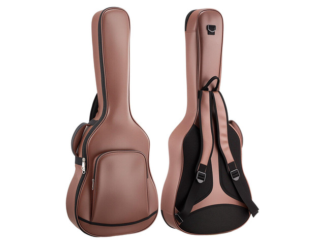 VEVOR Acoustic Guitar Hard Case, 47.1 Inch, Hard-Shell Protective Travel Carrying Case with Accessory Compartment, Foam Padding, Portable Handle,...