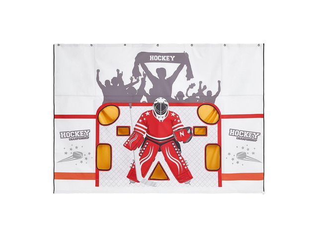 VEVOR Hockey Shooting Tarp, Shooter Tutor Ice Hockey Goal Practice Target, Tear-proof Premium Net with 7 Holes, Easy Set Up Hockey Net Replacement,...