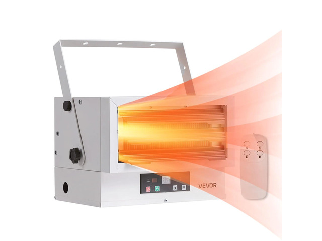 VEVOR Electric Garage Heater 5000-Watt Ceiling Mount With Remote Control