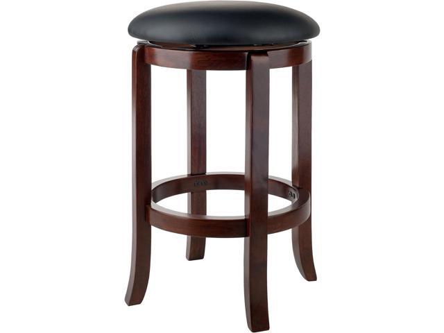 Winsome Walcott Swivel Bar Stool, 24', Walnut