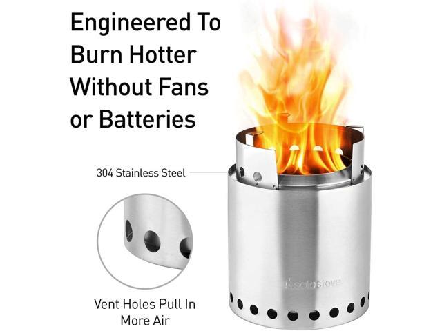 Sigalect Campfire Camping Stove Portable Stove for Backpacking Outdoor Cooking Great Stainless Steel Camping Backpacking Stove Compact Wood Stove...