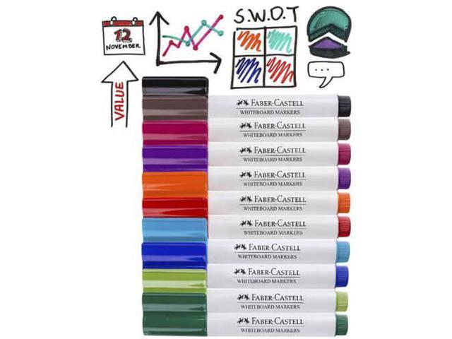 Faber-Castell Connector Whiteboard Markers - 10pk