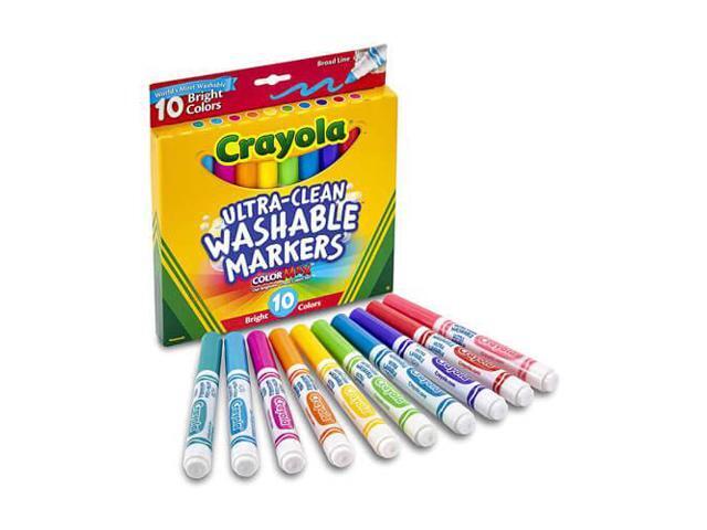 Crayola Washable Broadline Marker 10pk - Bright