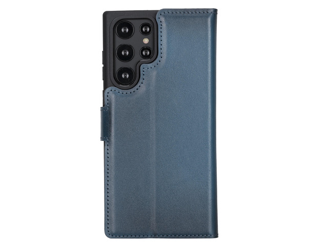 VENOULT Admiral Blue Samsung Galaxy S23 Ultra Wallet Case Genuine Leather, Magnetic Detachable Luxury Flip Case, RFID Protected, Compatible with...