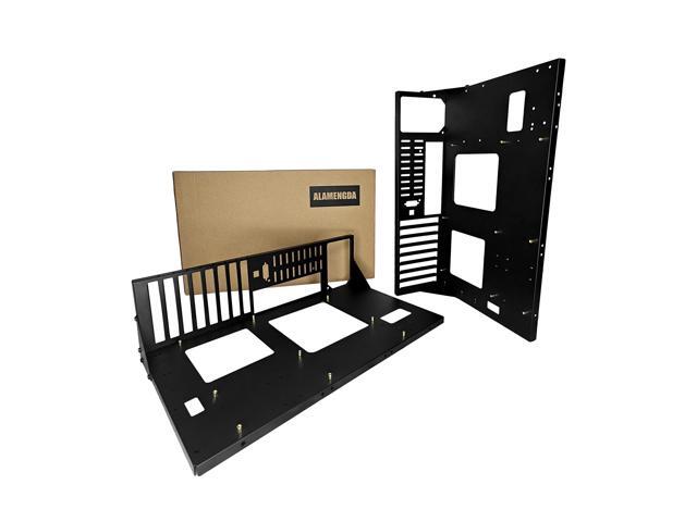 ALAMENGDA Open Computer Case,Two-way Server ATX Motherboard Tray Test Stand, Test bench, ATX Mid Tower Mid Tower-2Pack