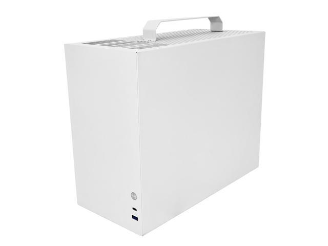 ALAMENGDA V500 Mini Portable M-ATX/ITX Computer Case, MINI-Tower CASE, Full Side Acrylic Transparent DIY Desktop Case with handle, Support 320MM...