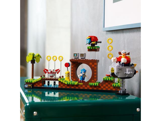 LEGO Ideas Sonic the Hedgehog Green Hill Zone 21331 Collectible Set, Nostalgic 90's Gift Idea for Adults with Dr. Eggman Figure and Eggmobile