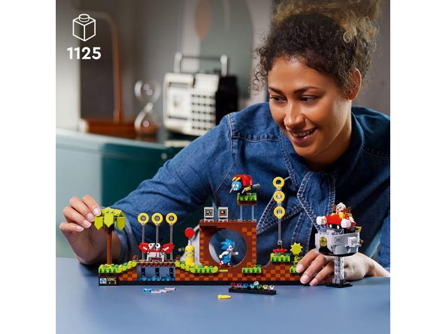 LEGO Ideas Sonic the Hedgehog Green Hill Zone 21331 Collectible Set, Nostalgic 90's Gift Idea for Adults with Dr. Eggman Figure and Eggmobile