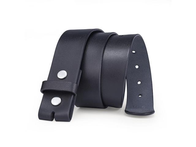 38mm Trend Mens Leather Belt Genuine Leather Strap For Pin Buckle Without Buckle