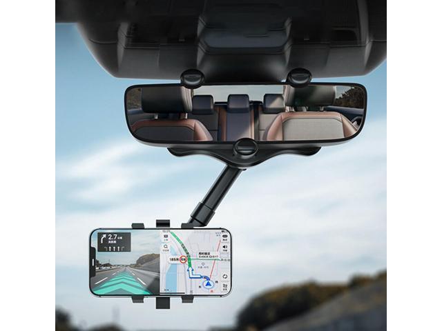360° Car Rear View Mirror Mount Holder Stand for Apple iPhone Android Phone