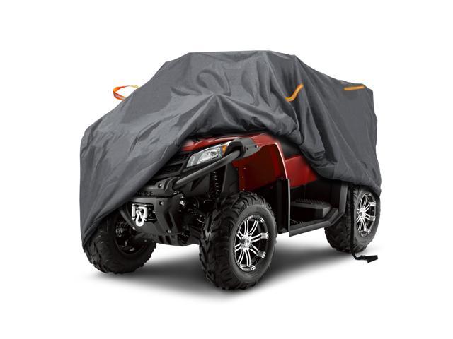 Heavy Duty Waterproof 4 Wheeler Cover, Rip Resistant Night Quad Four Wheeler ATV Cover with Advanced Waterproofing