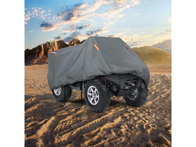 Heavy Duty Waterproof 4 Wheeler Cover, Rip Resistant Night Quad Four Wheeler ATV Cover with Advanced Waterproofing