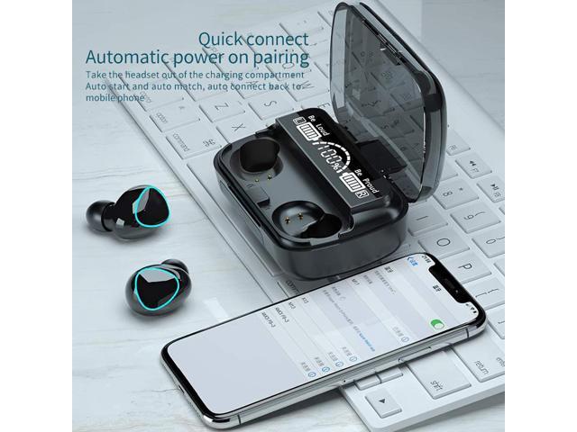 Wireless Earbuds, Bluetooth 5.0 Earphones Auto Pairing Bluetooth Headphones True Wireless Stereo HiFi Headphones for Running