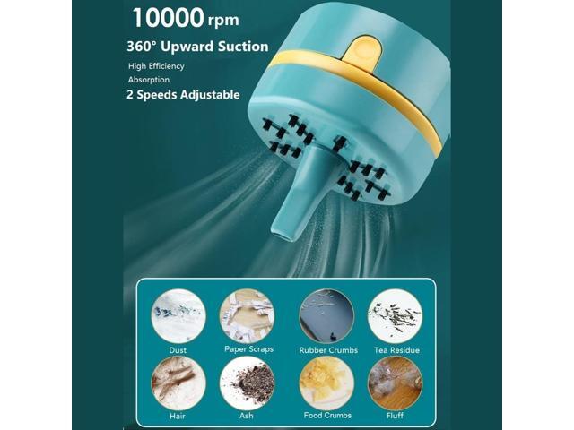 Mini Portable Handheld Cordless Tabletop Crumb Sweeper Desktop Vacuum Cleaner, Cleaning Hairs, Crumbs, Computer Keyboard