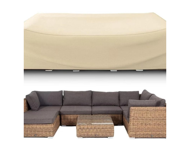 Rectangular Patio Furniture Set Cover, HeavyDuty Oxford Fabric Outdoor Sectional Sofa Table Protector, Waterproof UVTear Resistant AllWeather...