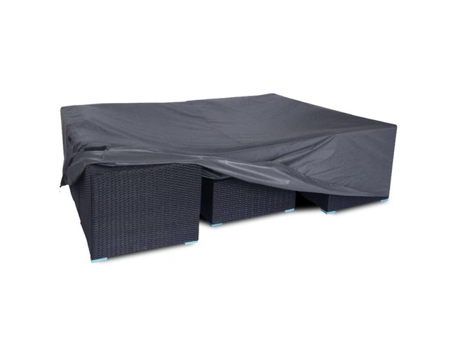 Gray Rectangular Outdoor Furniture Cover, Waterproof HeavyDuty Oxford Patio Table Chair Set Protector, TearResistant Weatherproof Cover with Secure...