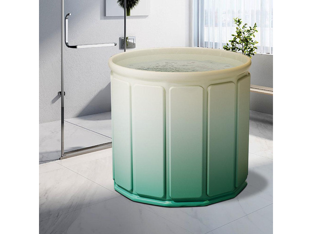 No-Install Foldable Bathtub, One-Second Quick Open Portable Bath Tub, Collapsible Freestanding Shower Tub for Adults Kids, Indoor Outdoor Portable...